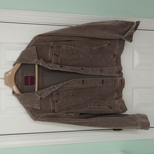 Jacket Corduroy by Gloria Vanderbilt Lavender L